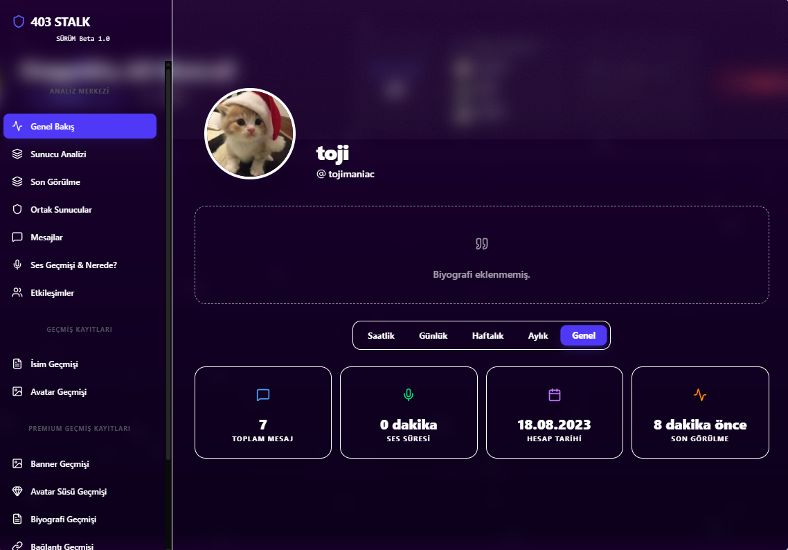 403Stalk kart örneği